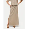 Vero Moda Maxi krilo Mymilo 10321622 Bež Regular Fit