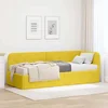Kutni okvir kreveta Žuta 80 x 200 cm Baršun