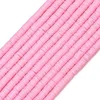 Perle od polimerne gline 6*1 mm roze
