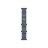 49mm Anchor Blue Ocean Band - Natural Titanium Finish