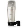 Behringer Mikrofon Behringer C-3 Silver, kondenzatorski studio mikrofon z XLR povezavo, 40-18000 Hz, 23 dB šum.