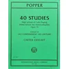 POPPER:40 STUDIES OP.73 CELLO II ACC. AD LIBITUM