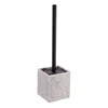 Wc četka 37x10x10cm poliresin siva tendance