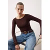 Trendyol Majica rjava