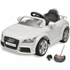 AUDI TT RS električni avto za otroke z dalinjcem bele barve