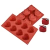 Silikonski kalup 3D SRCE z luknjico 8GN