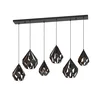 EGLO viseća lampa CARLTON 1 E27 6 grla crna/bakar 145,5 cm 43846