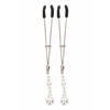 Taboom Tweezers with Pearls Silver