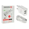 SWISSTEN Punjač 2.1A 2xUSB Type-C beli