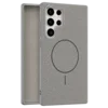 Leather Grip MagSafe maska za Samsung Galaxy S22 Ultra - Siva