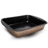 KaufMAX tepsija 35 x 27 x 6,5 cm Rose Gold Metallic Collection KM-0027, granitni premaz