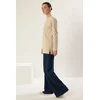 Trendyol Modest Ženska majica Tctss25Rt00000, Bež