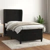 Box spring krevet s madracem crni 100x200 cm baršunasti