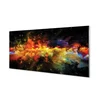 tulup.si Steklena slika Rumene fraktalne vzorce 140x70 cm 2 obešalnika