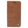 LEATHER RETRO FLIP Maska za telefon za Samsung S23 tamno, Braon