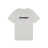 WRANGLER Majica Logo Tee temno modra/naravno bela