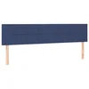 Vidaxl Posteljno vzglavje modra 200x5x78/88 cm blago