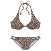 BRUNO BANANI Bikini ecru / pesek / rjava / črna