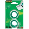 Lepilni trak, 19 mm x 7,5 m, 3M SCOTCH Magic tape 810, 2 kosa