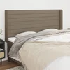 Vidaxl Vzglavje z ušesi taupe 203x16x118/128 cm blago