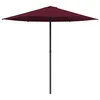 vidaXL Vrtni dežnik 230 x 230 cm Poliester Pravokotna Bordeaux rdeča
