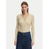 ONLY Pletena jopica Mist 15363392 Bež Slim Fit