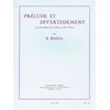 BOZZA E.:PRELUDE ET DIVERTISSEMENT