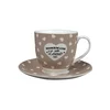 PORCELAN SET ZA KAFU 160ml 6/1 (HOME MADE/BRAON) JH-CS-160ZHC-9276