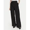 Weekend Max Mara Hlače iz tkanine Visivo 2625136061 Črna Regular Fit