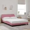 Okvir za krevet s uzglavljem Dover 140x190 cm baršunasti