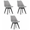 Brandless Stol MARK - siv/črne noge x 3, (22032079)