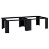 Pedestal za perilicu rublja 2 pcs Crna 127 x 54,5 x 32,5 cm