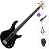 Cort Action PJ Standard SET Open Pore Black Električna bas gitara