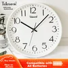Telesonic Zidni sat, 30 cm, Beli