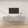 Zidni TV ormarići 2 kom siva boja betona 100 x 34,5 x 40 cm
