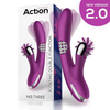 Action No. Three Rotator with Rotating Balls 360 and Stimulating Wheel Purple
