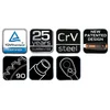 slomart Set nasadnih ključev NEO TOOLS 1/2, 12 kosov, CrV