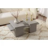 Hanah Home Klub sto Sanctuary, 110x41.5x45cm, Sivi
