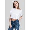 Womens short oversized t-shirt white