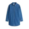 Tommy Jeans Dolga srajca  modra / moder denim