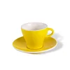 ClubHouse skodelica in krožnik Gardenia 65 ml rumena