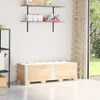 Vidaxl vidaXL Paletne ograje, 2 kosa, 150 x 50 cm, masivni borov les