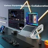 Brateck Postolje za laptop, za dva ekrana, sa mehaničkom rukom, Sivo