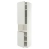 METOD Vis.orm.mikrotal2vrat/policama, bela/Aspudden svetlosiva, 60x60x240 cm