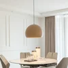 Lucande LED viseča svetilka Lythara, rjava, O 50 cm, aluminij - Dnevna soba/jedilnica - Dizajn - svetlo rjava