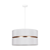 Duolla - Luster na sajli DUO 1xE27/15W/230V prečnik 40 cm bela/zlatna