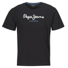 Pepe Jeans Majica Eggo PM508208 Črna Regular Fit