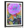 Plakat s paspartujem čudovite rože - 40x60 no frame
