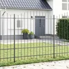 Vrtna Ograda 2 pcs Siva 170 x 215 cm Čelik s prahom premazan
