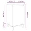 Noćni ormarići 2 kom boja hrasta 40x35x70 cm konstruirano drvo